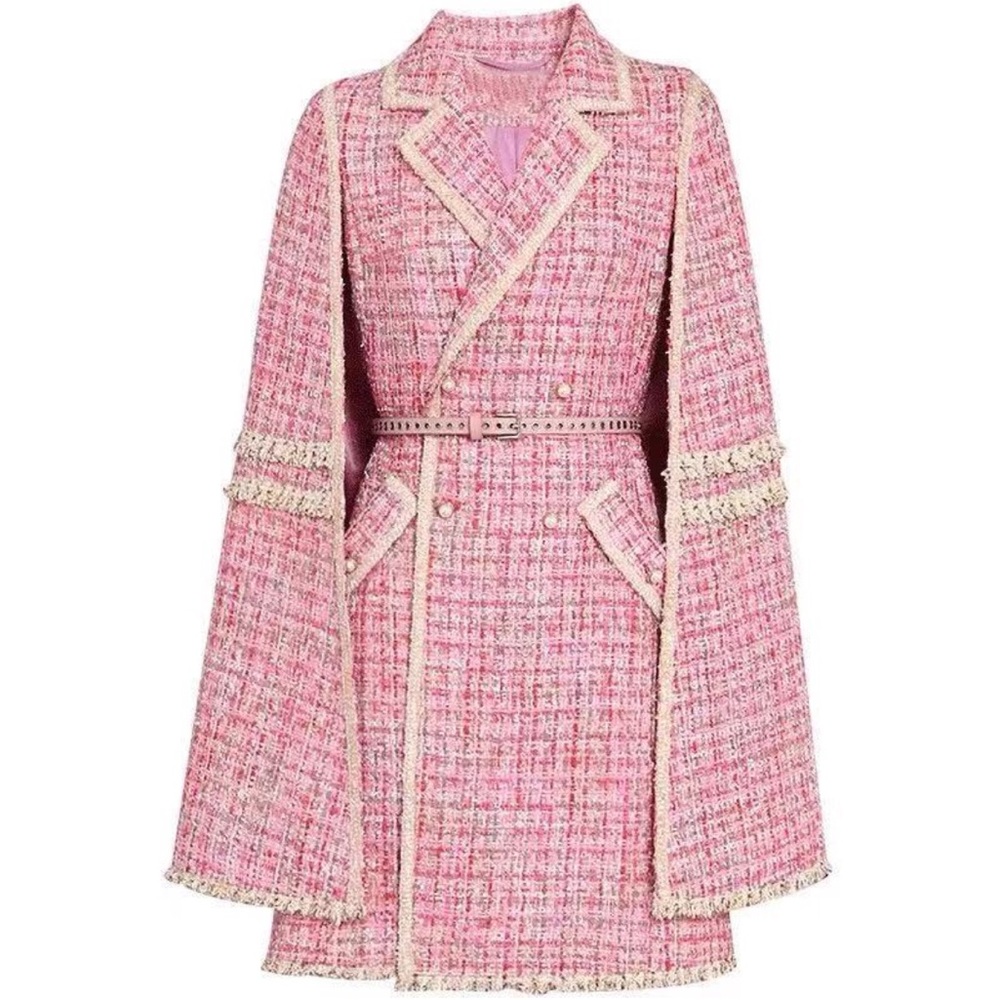 NEW Margarite Bloom Pink Garnet Coat Dresss